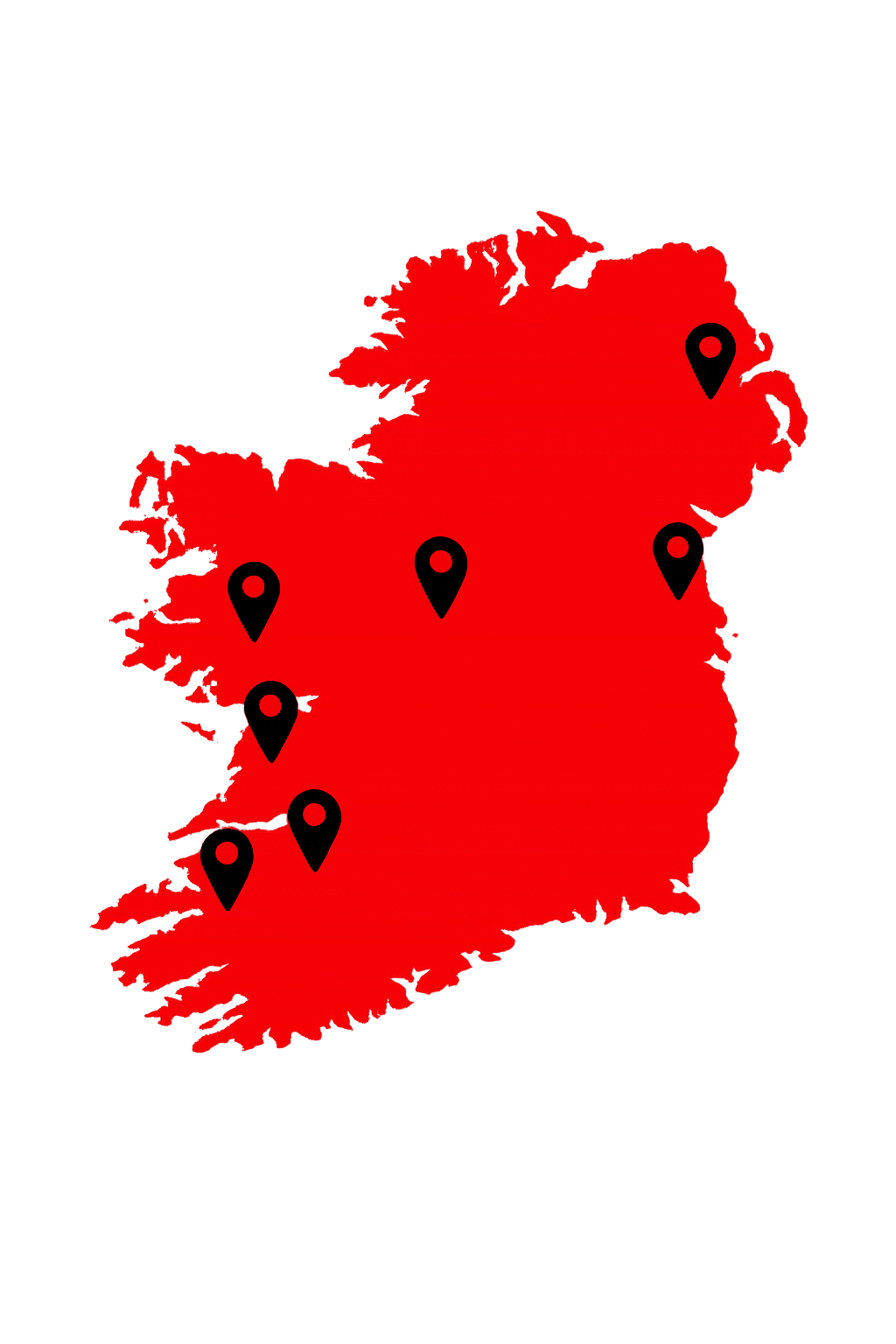 Ireland Locations Map