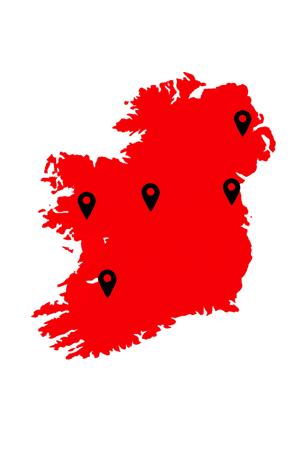 Ireland Locations Map